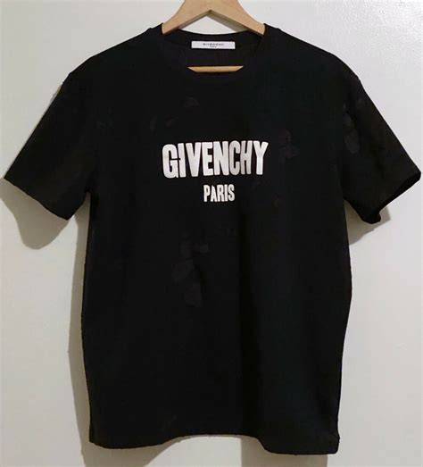 givenchy thunder shirt|givenchy distressed t shirt.